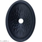 صفحه بيضي "10*7 پلاستيکي با فوم لاستيکي گلويي 30.5